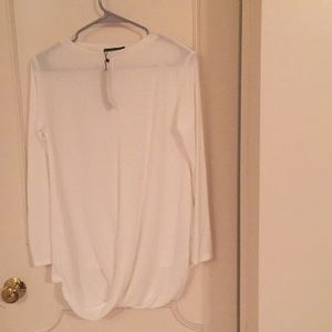 NWT White Long Sleeve Tee